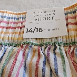 Striped summer shorts